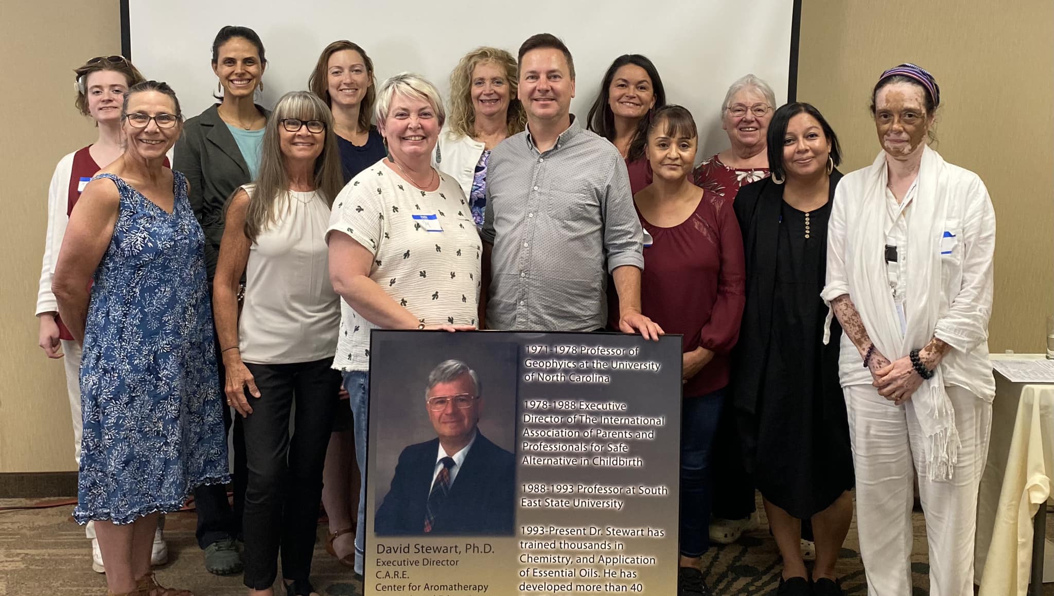 Relationship and Connection 3 Participants in CAREโs annual Advanced Bible Oils class in July with instructor Anthony Stewart, FCCI